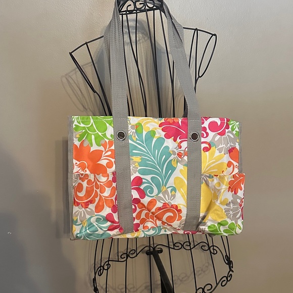 thirty-one Handbags - Thirty-One Multicolor Floral Tote Bag